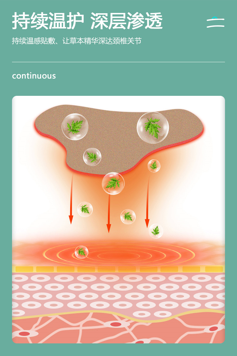 膏藥生產(chǎn)廠家-艾草頸椎貼持續(xù)溫護(hù)深層滲透